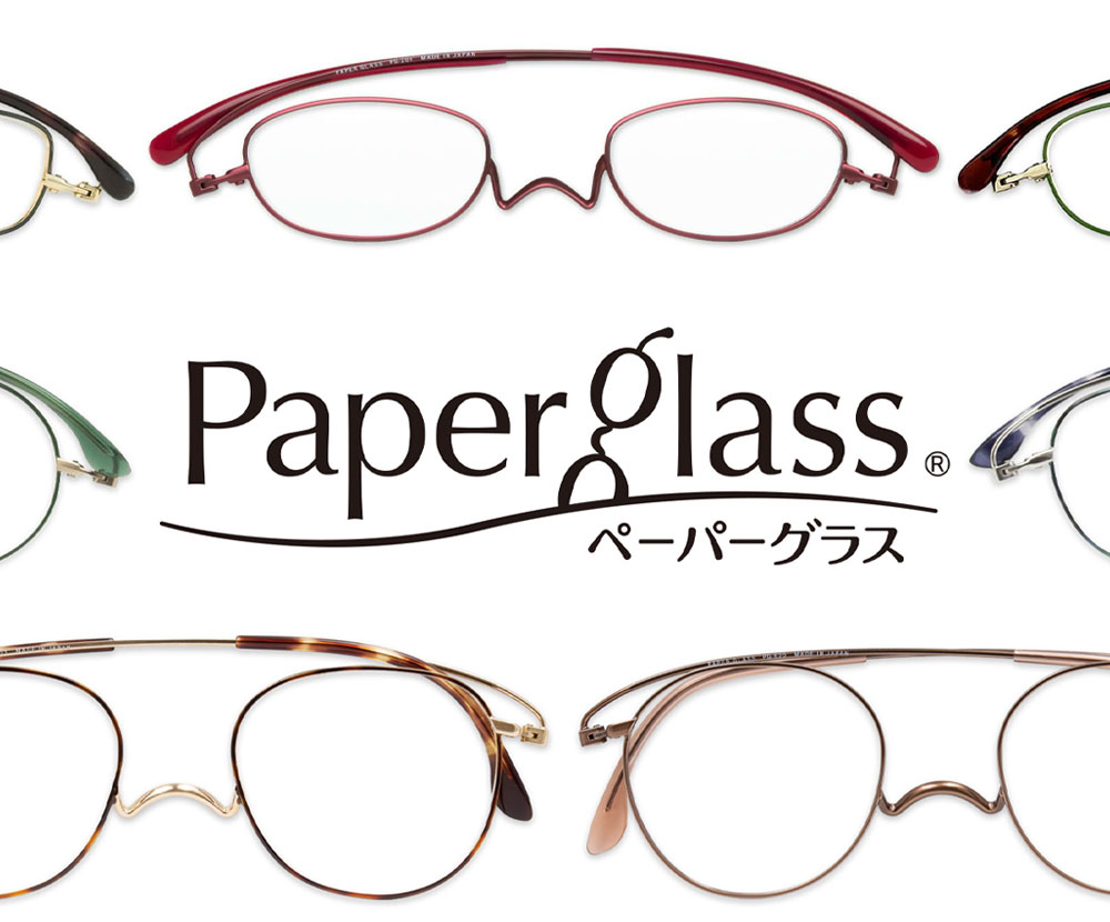 Paper Glass 老眼鏡 ゴールド　鯖江　西村プレシジョン 鯖江製] 薄型めがね ペーパーグラス - Online Shop｜携帯に便利な