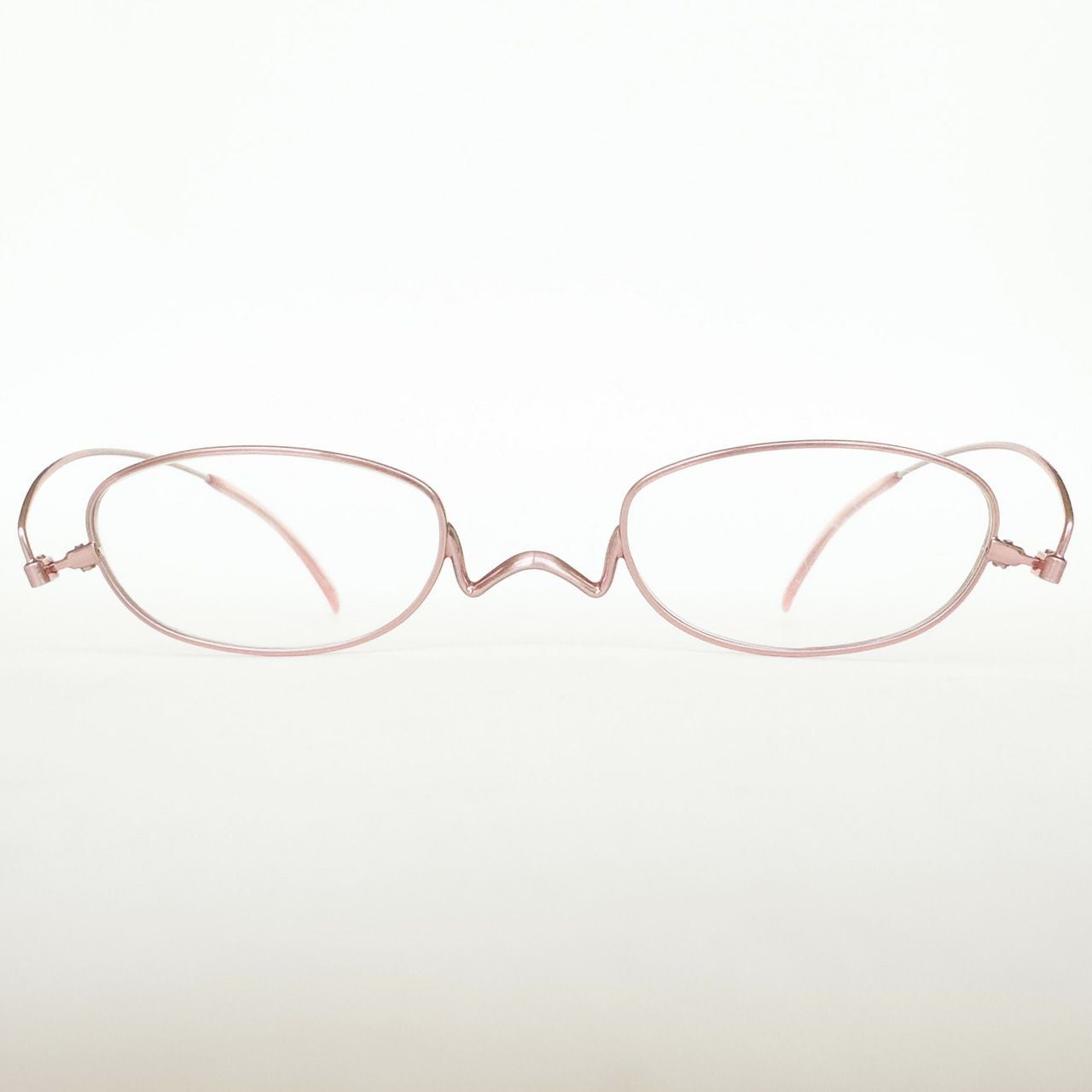 Nスタ フラットカラー 201オーバル（ピンク） | [鯖江製] 薄型めがね