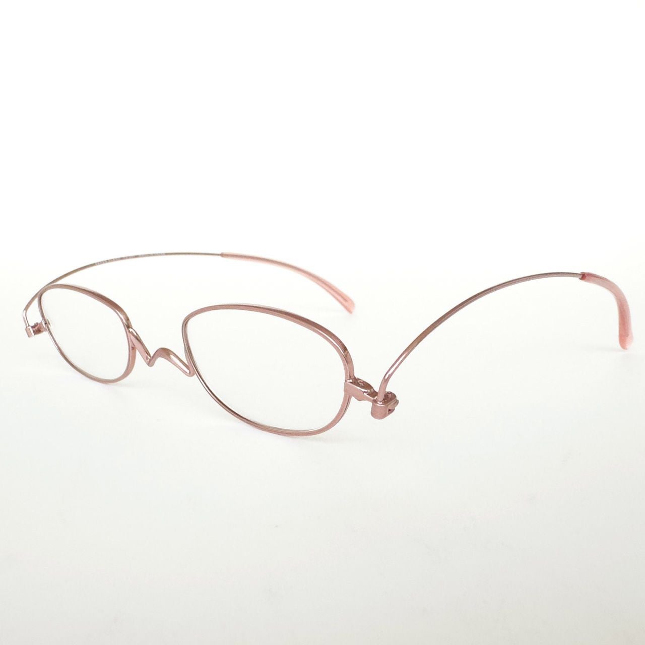 Nスタ フラットカラー 201オーバル（ピンク） | [鯖江製] 薄型めがね
