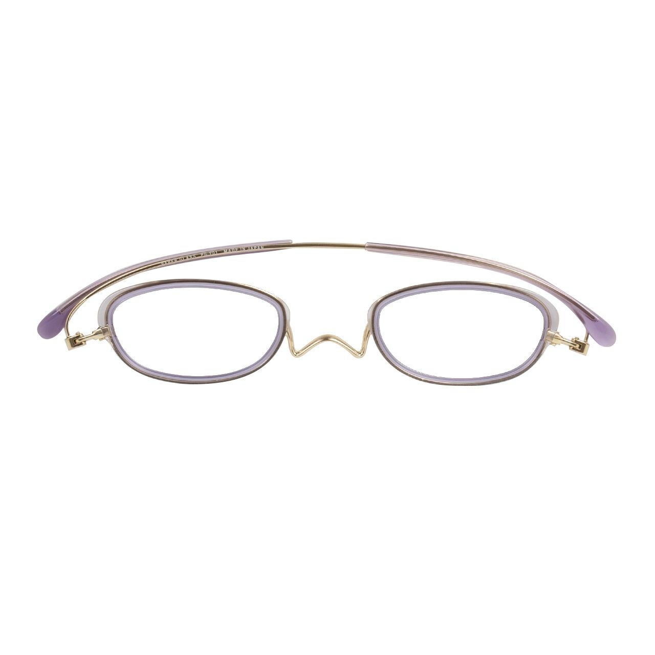 Nスタ フラットカラー 201オーバル（ピンク） | [鯖江製] 薄型めがね