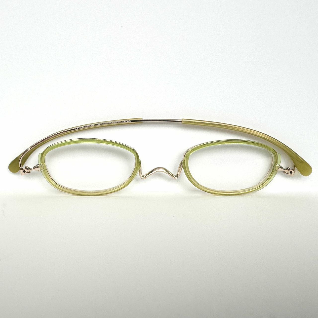 Nスタ フラットカラー 201オーバル（ピンク） | [鯖江製] 薄型めがね