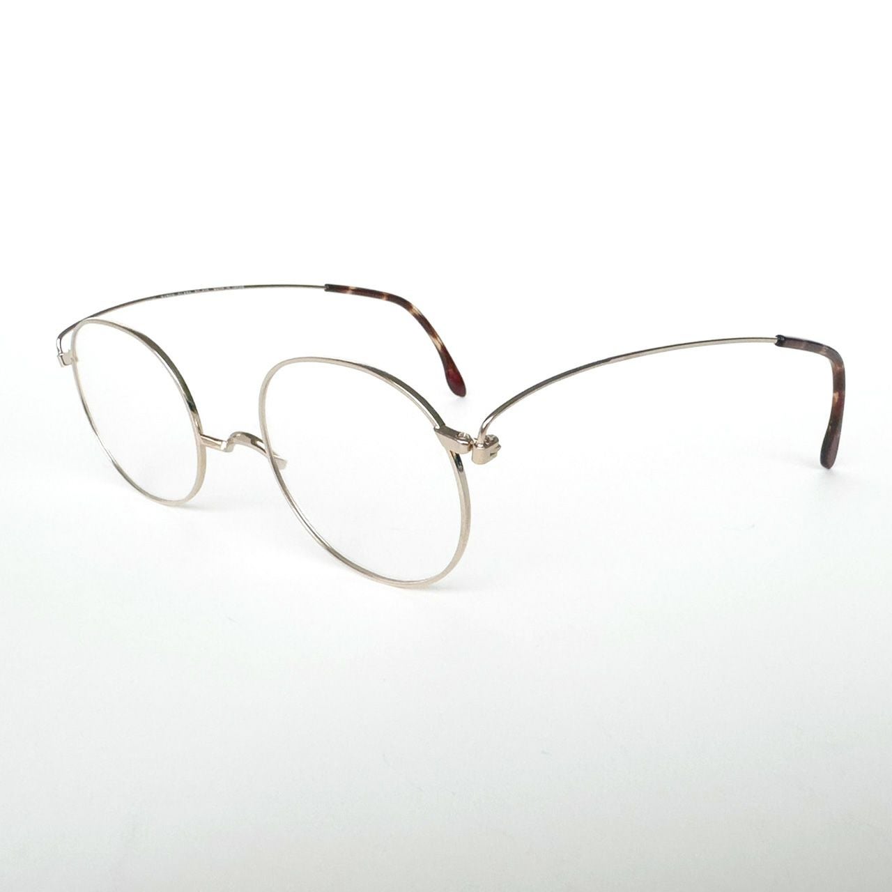 老眼鏡］ペーパーグラスOP4 630ラウンド（ゴールド） テンプル