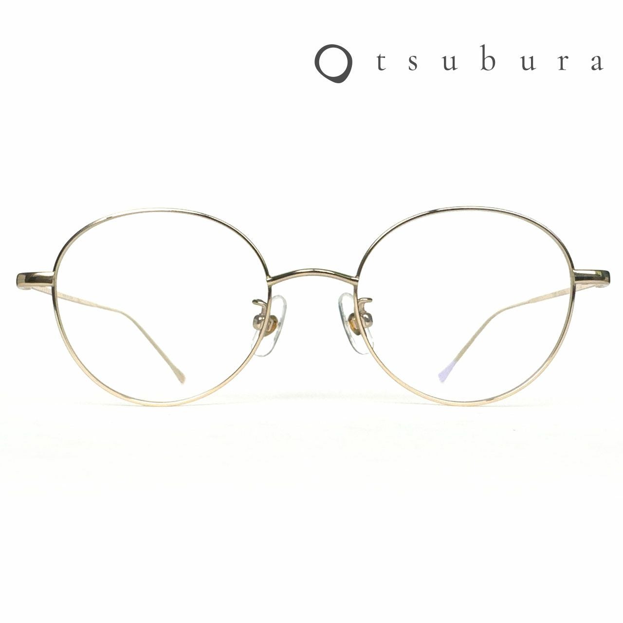 tsubura T-08 ボストン（Kin-iro）｜日本製 老眼鏡（度数選択式