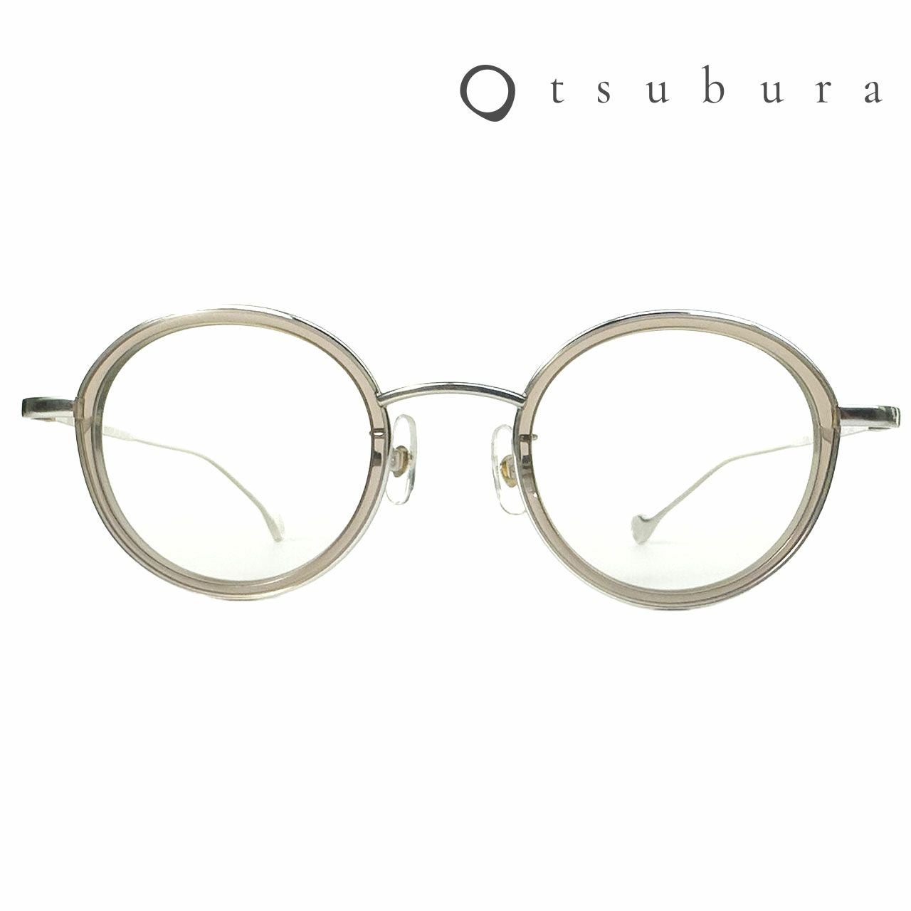 tsubura T-08 ボストン（Gin-iro）｜日本製 老眼鏡（度数選択式