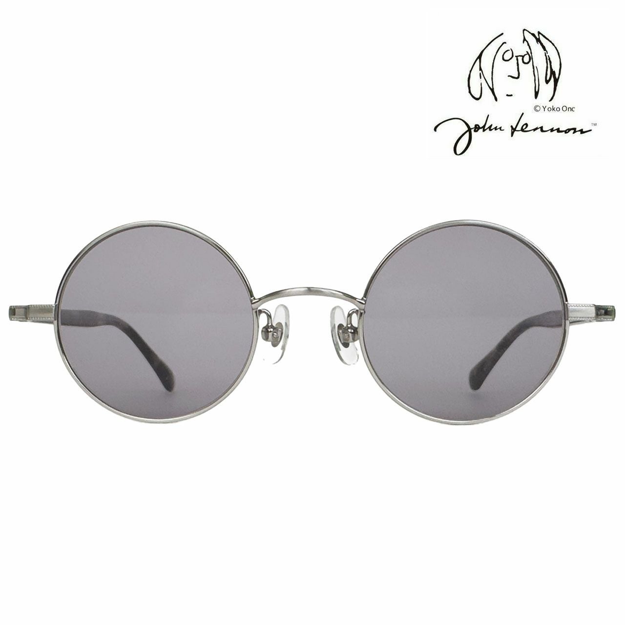 John Lennon ラウンドサングラス シルバー John Lennon ジョンレノン サングラスJL-555（ラウンド）01