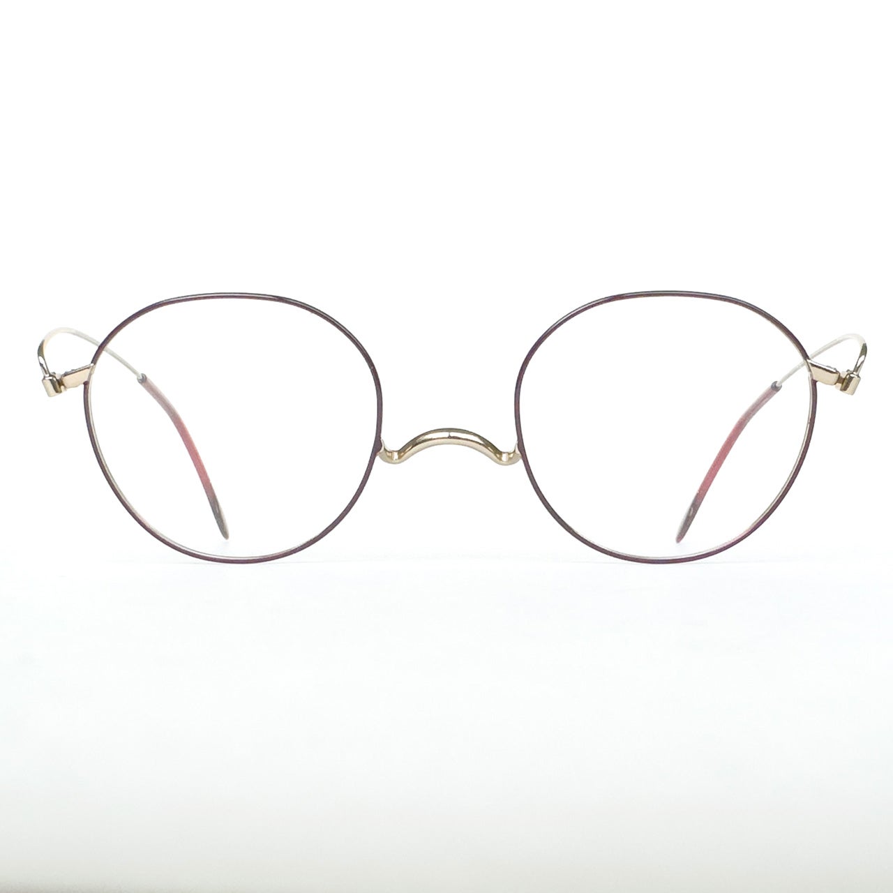 老眼鏡］ペーパーグラスOP4 620ボストン アイライン（ゴールド