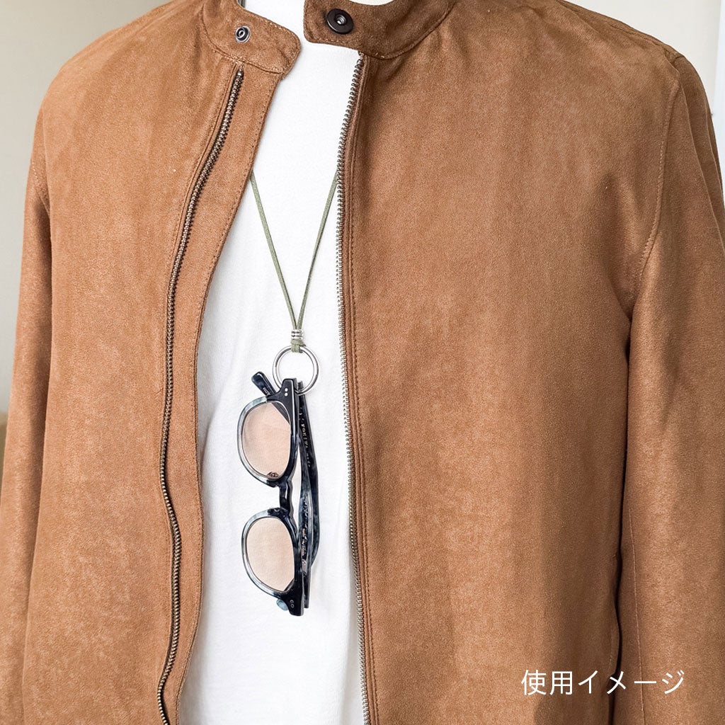 ハンドメイド・グラスホルダー シングルリング | [鯖江製] 薄型めがね